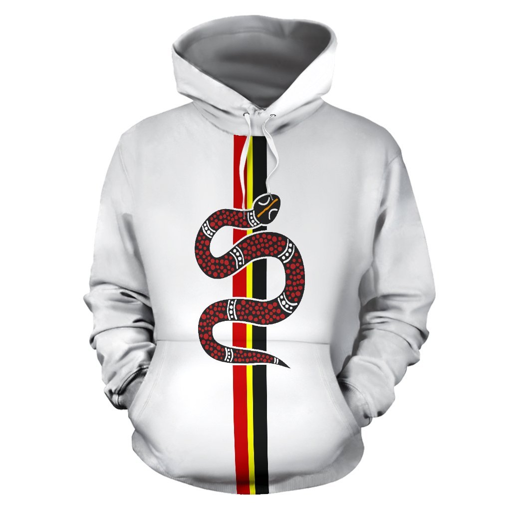 Aboriginal Hoodie, Snake Patterns All Over Print - Vibe Hoodie Shop