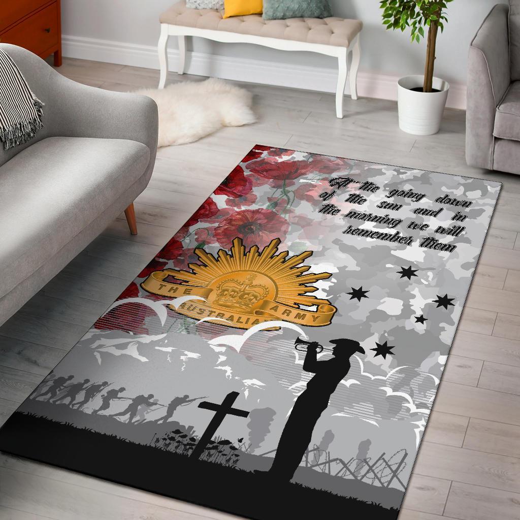 ANZAC Area Rug - We Will Remember Them - Vibe Hoodie Shop