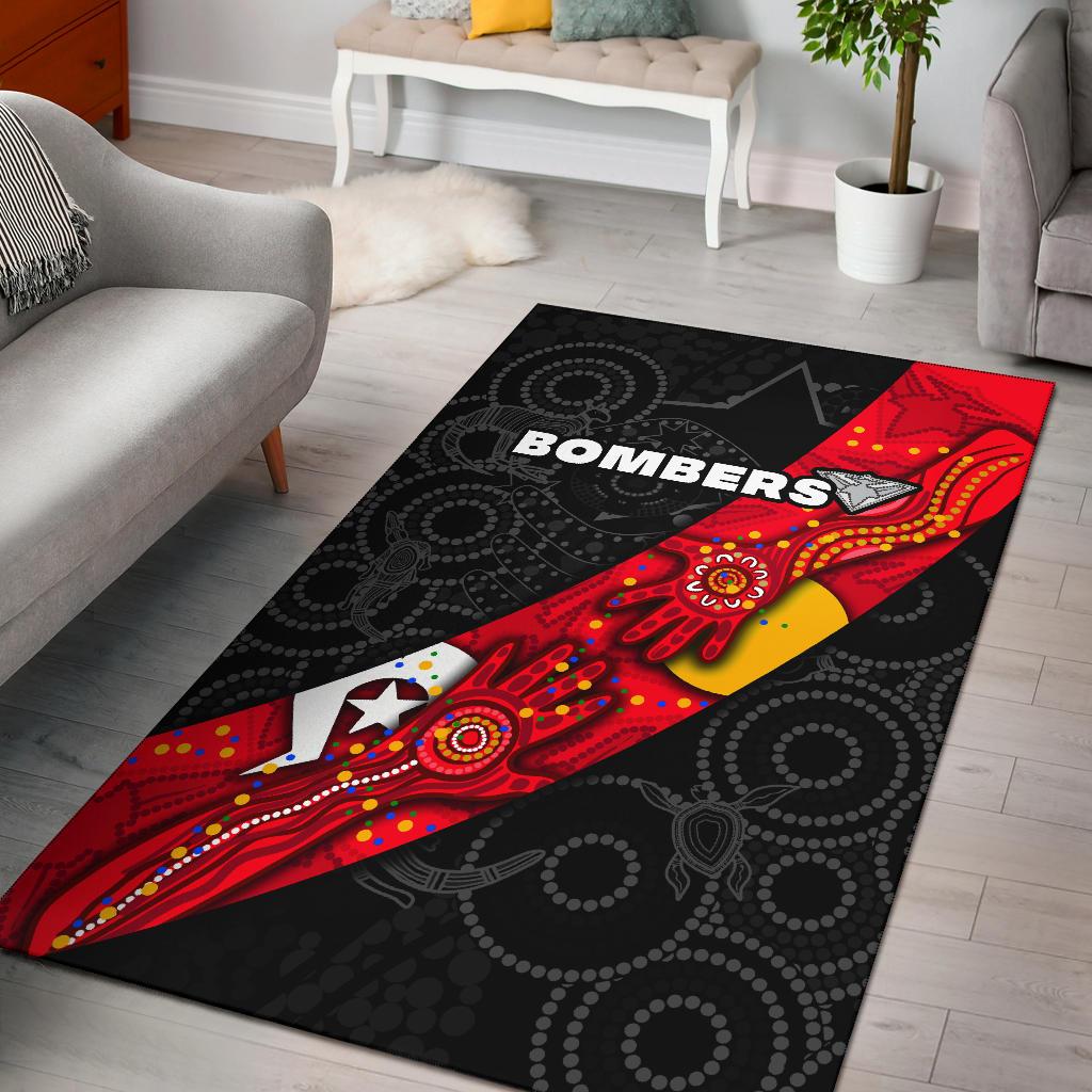 Bombers NAIDOC Week Area Rug Essendon Ingenious - Vibe Hoodie Shop