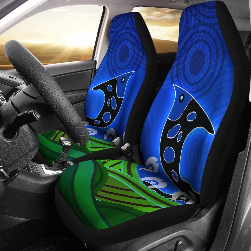 Car Seat Cover - Torres Strait Dot Patterns - Vibe Hoodie Shop