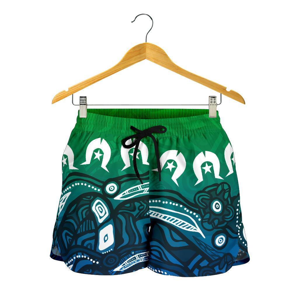 torres-strait-islands-womens-shorts-blue