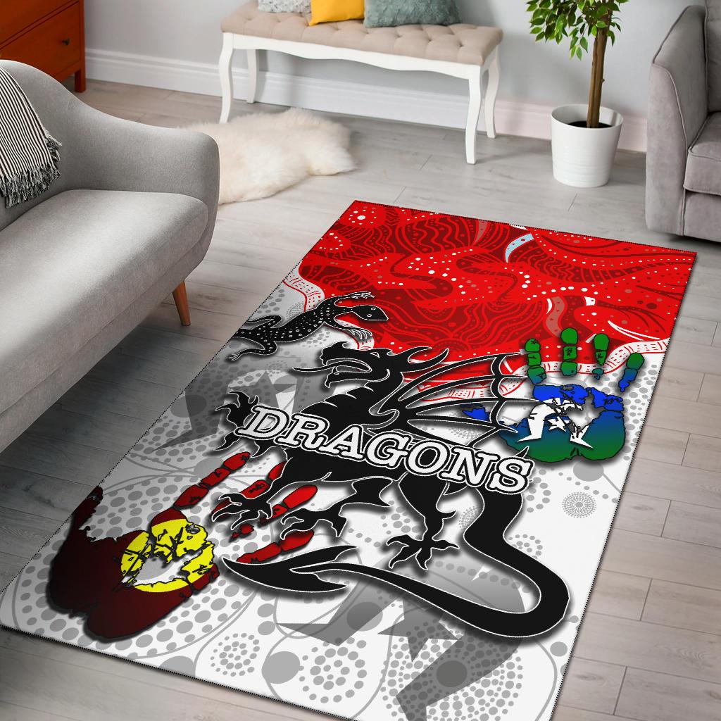 NAIDOC St. George Illawarra Dragons Area Rug Tribal Style - Vibe Hoodie Shop