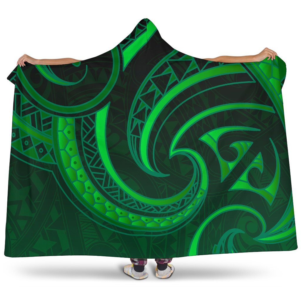 new-zealand-maori-mangopare-hooded-blanket-polynesian-green