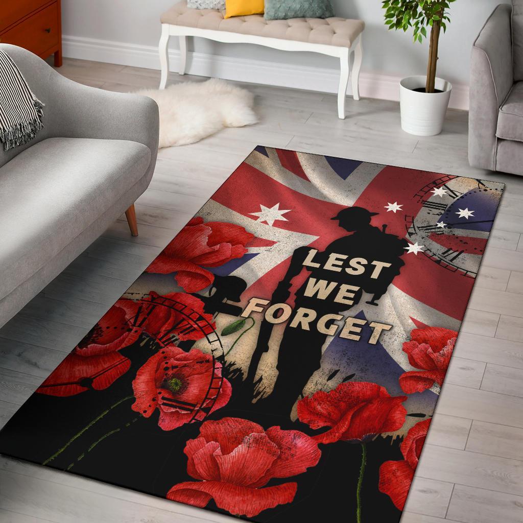 ANZAC Area Rug - A Day We Will Never Forget - Vibe Hoodie Shop