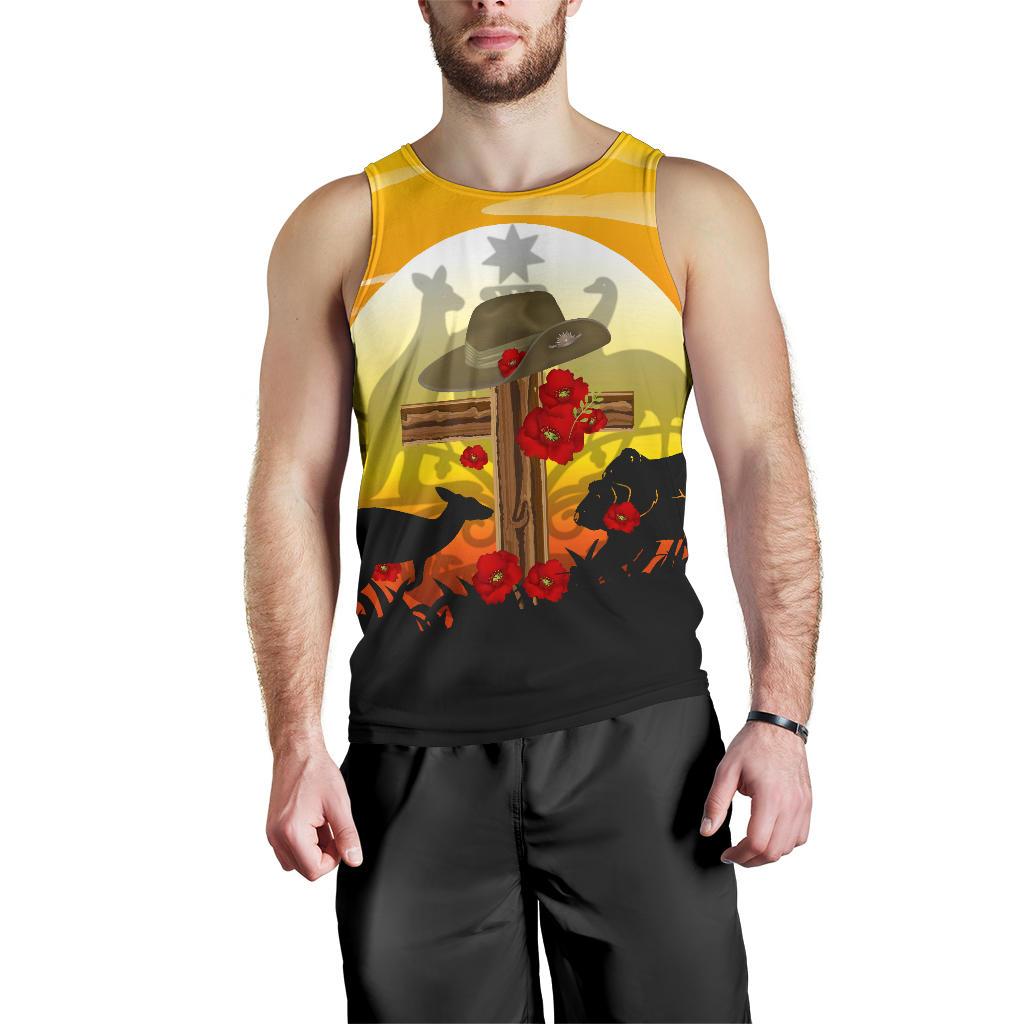 Tank Top - ANZAC Day Tank Dawn Service - Men - Vibe Hoodie Shop