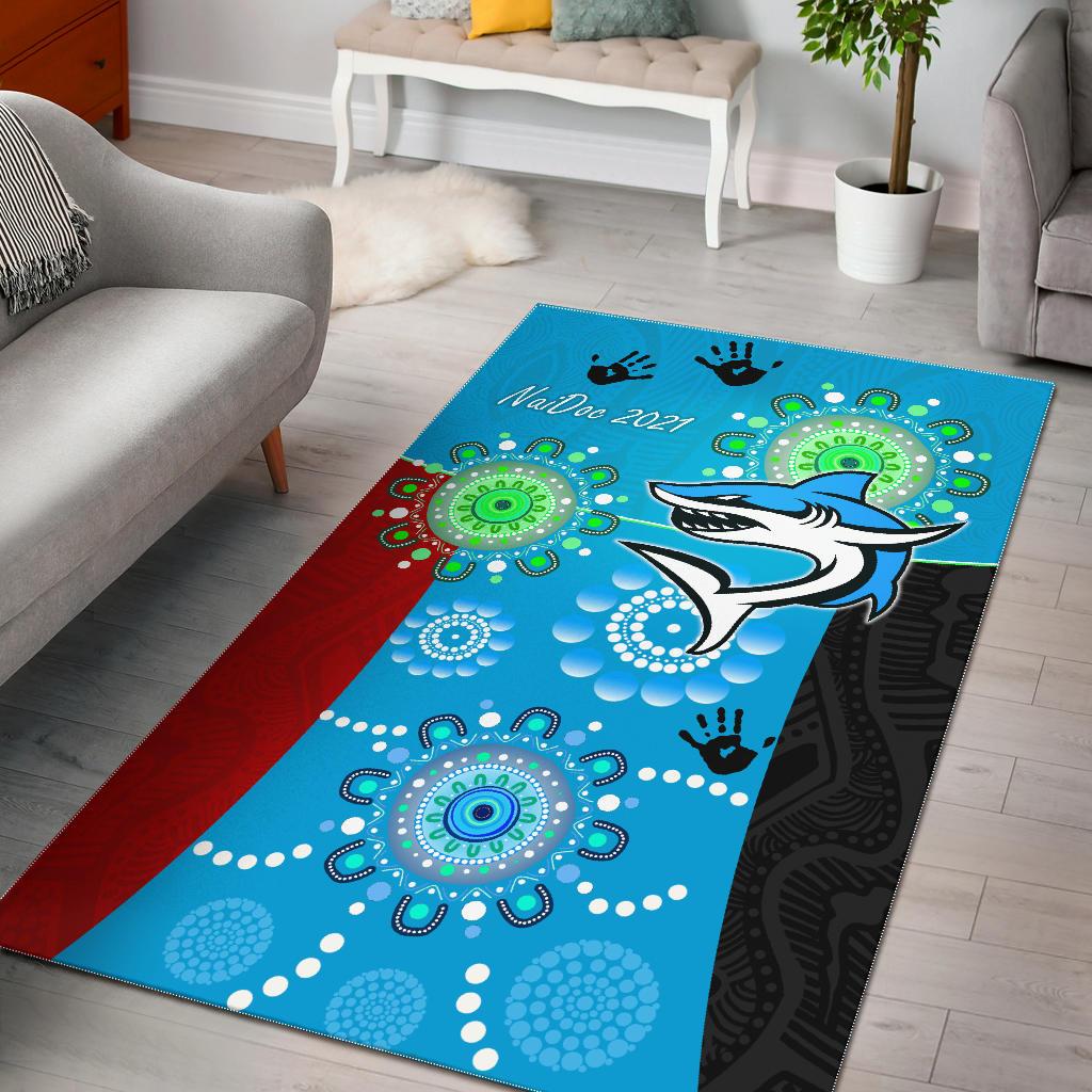 NAIDOC Sharks 2021 Area Rug Indigenous Life - Vibe Hoodie Shop