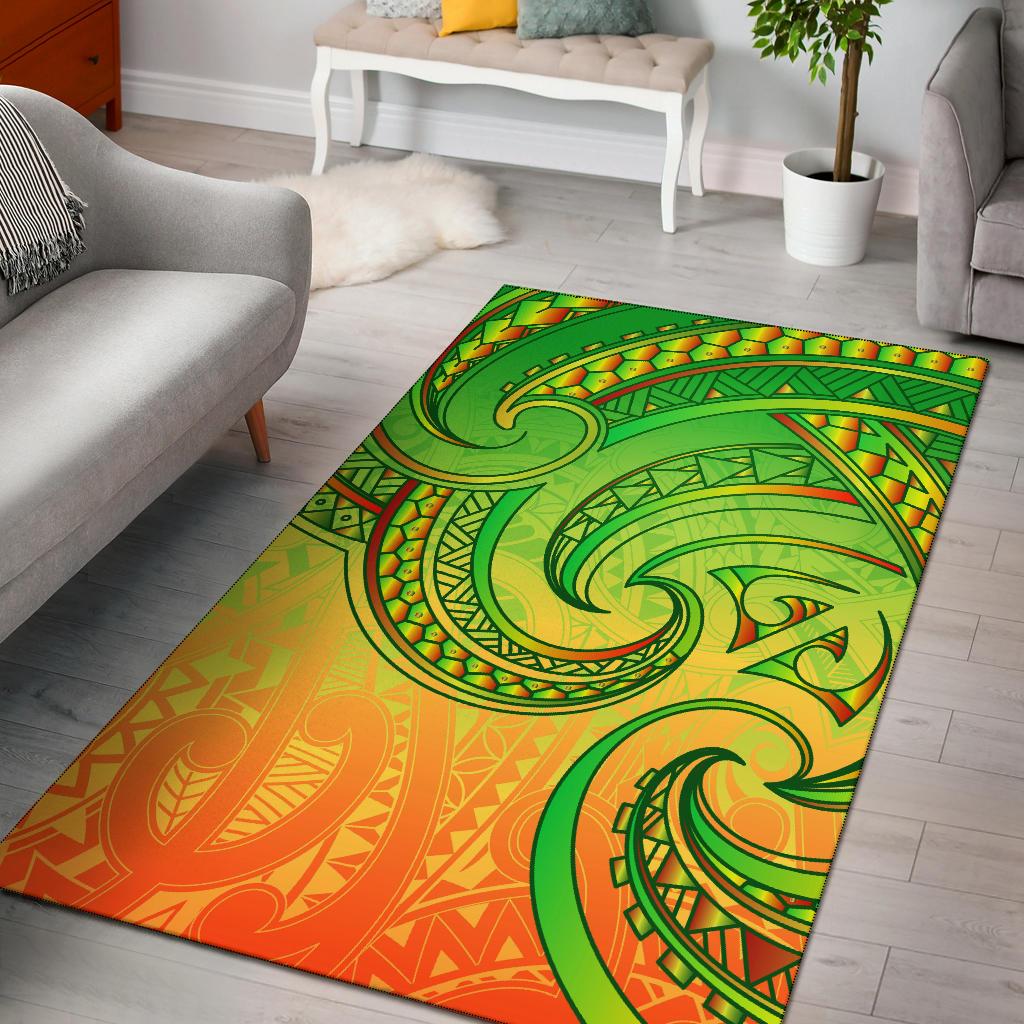 New Zealand Maori Mangopare Area Rug Polynesian - Rasta - Vibe Hoodie Shop