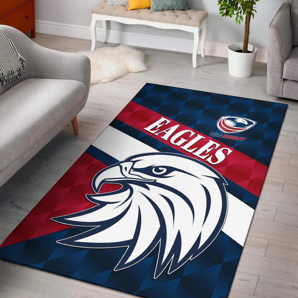 USA Rugby Area Rug Eagles Sporty Style - Vibe Hoodie Shop