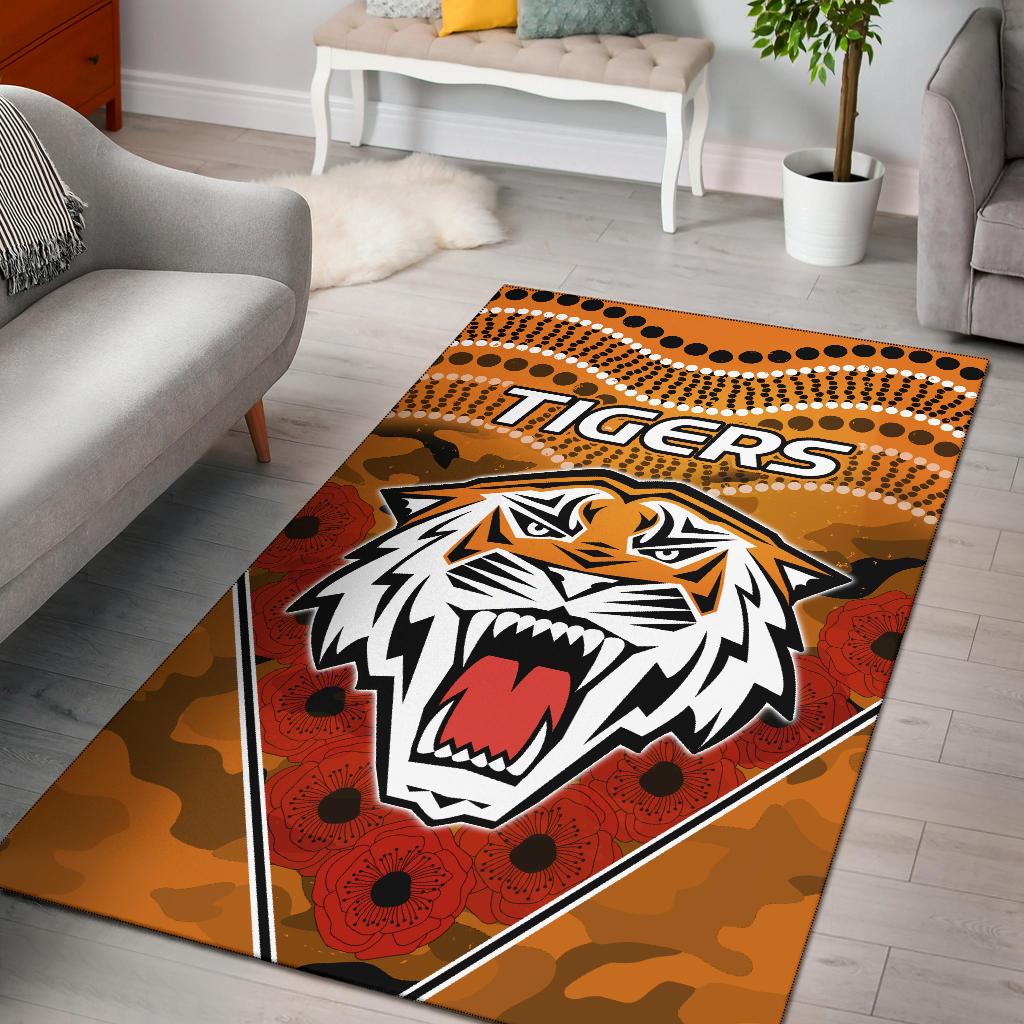 Tigers ANZAC Area Rug Wests - Vibe Hoodie Shop