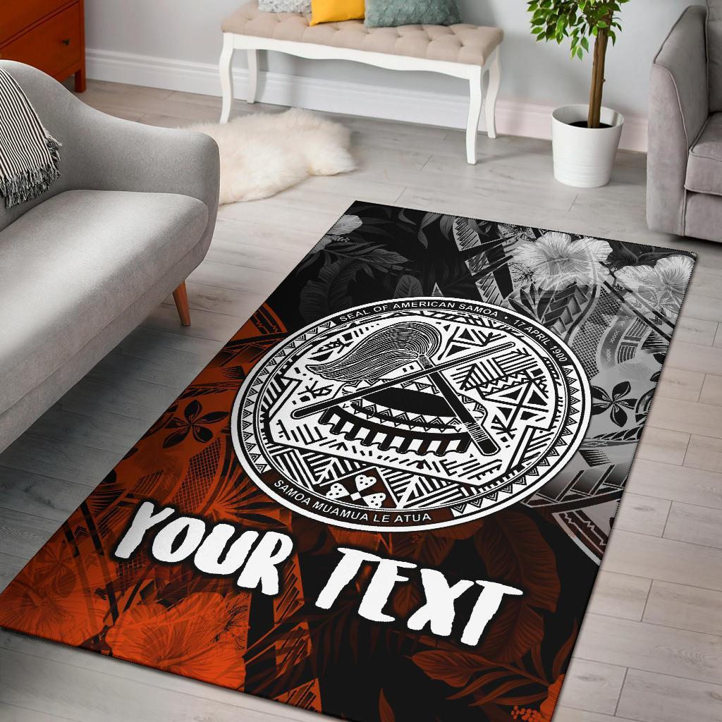 American Samoa Personalised Area Rug - Vintage Polynesian Style - Vibe Hoodie Shop