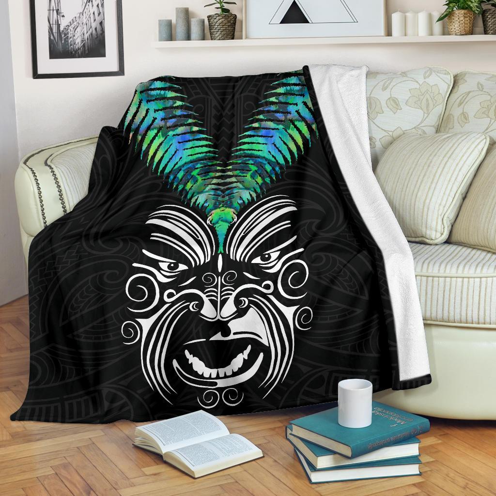 New Zealand Maori Moko Premium Blanket Paua Shell - Vibe Hoodie Shop