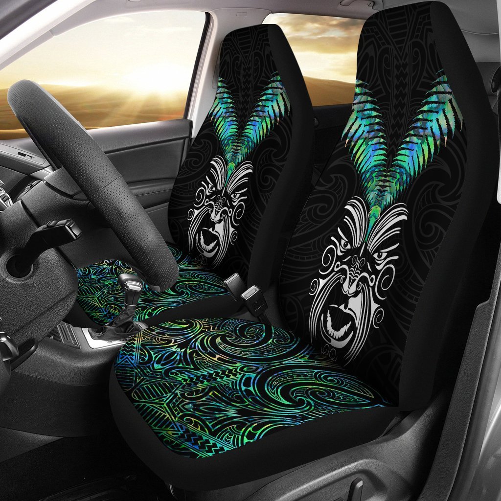 New Zealand Maori Moko Car Seat Covers Paua Shell - Vibe Hoodie Shop