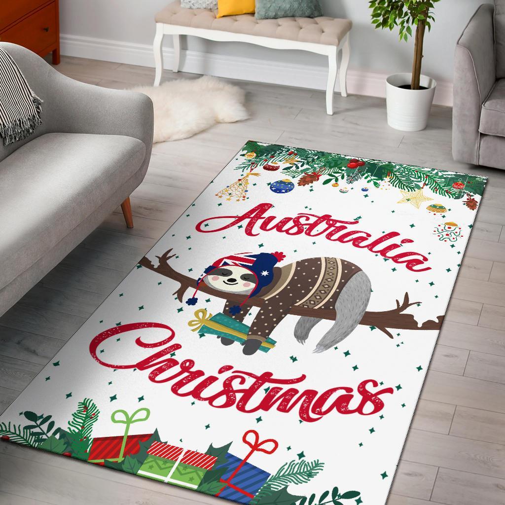 Australia Christmas Area Rug White - Merry Christmas - Vibe Hoodie Shop