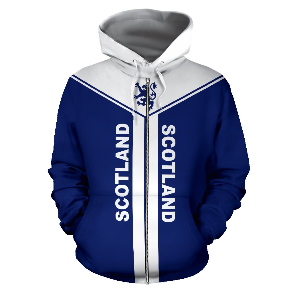 Scotland Rising Zip Hoodie - Vibe Hoodie Shop