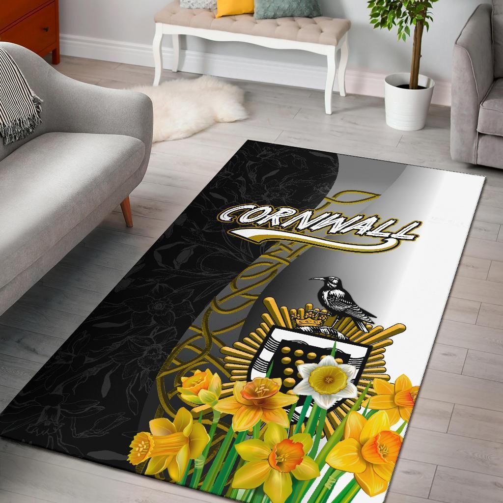 Cornwall Celtic Area Rug - Daffodil With Seal - Vibe Hoodie Shop