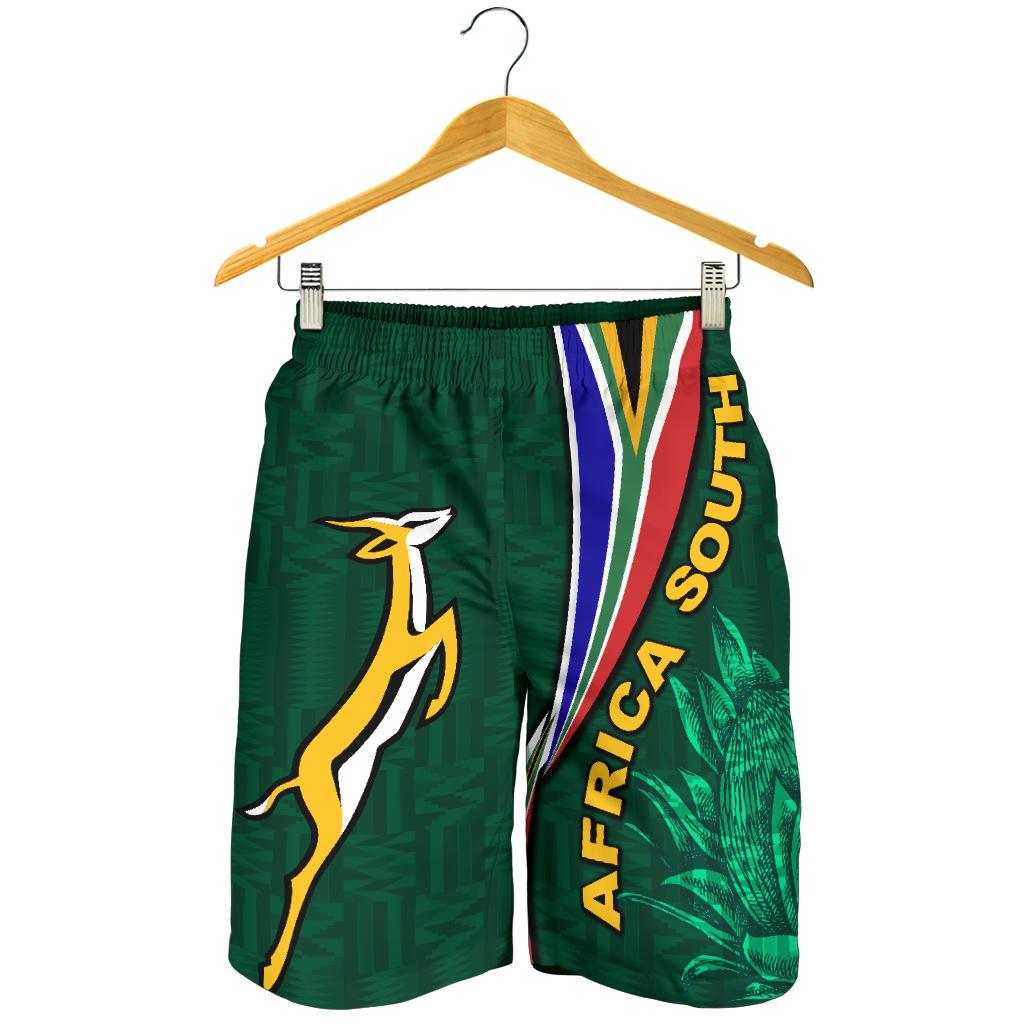 South Africa Men Shorts Springboks Rugby Be Unique - Green - Vibe Hoodie Shop