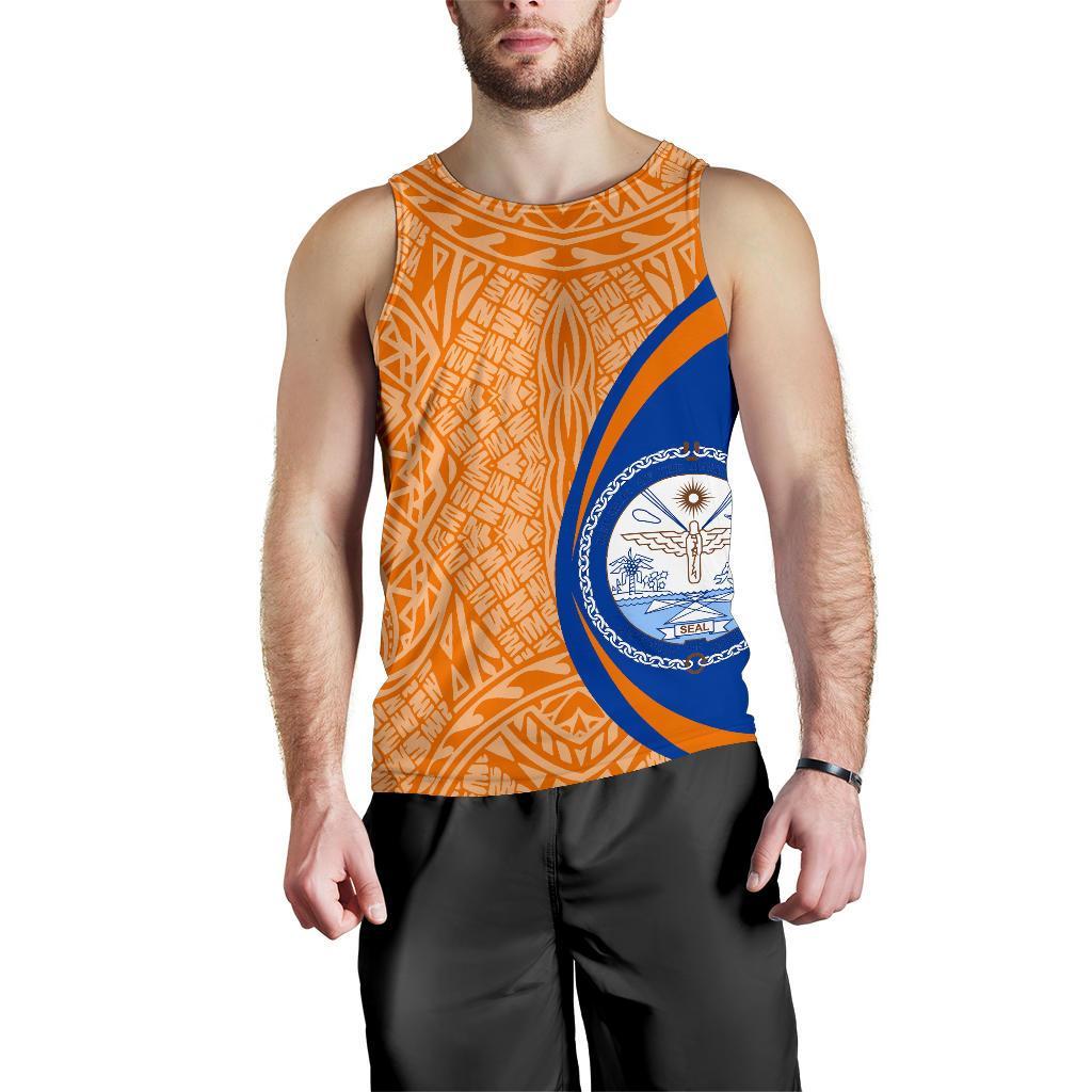 Marshall Islands Polynesian Tank Top - Circle Style 01 - Vibe Hoodie Shop