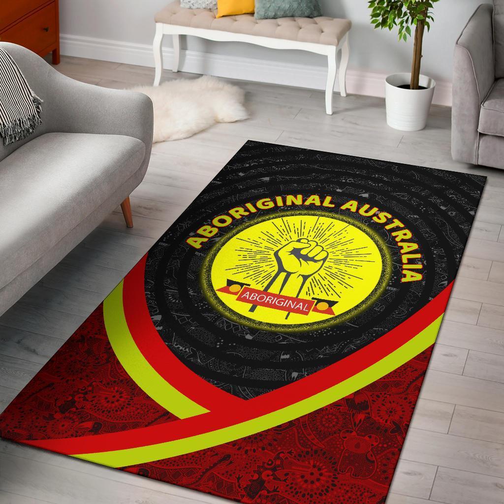 Vibe Hoodie Rugs - Aboriginal Flag And Animals Pattern - RLT20 - Vibe Hoodie Shop