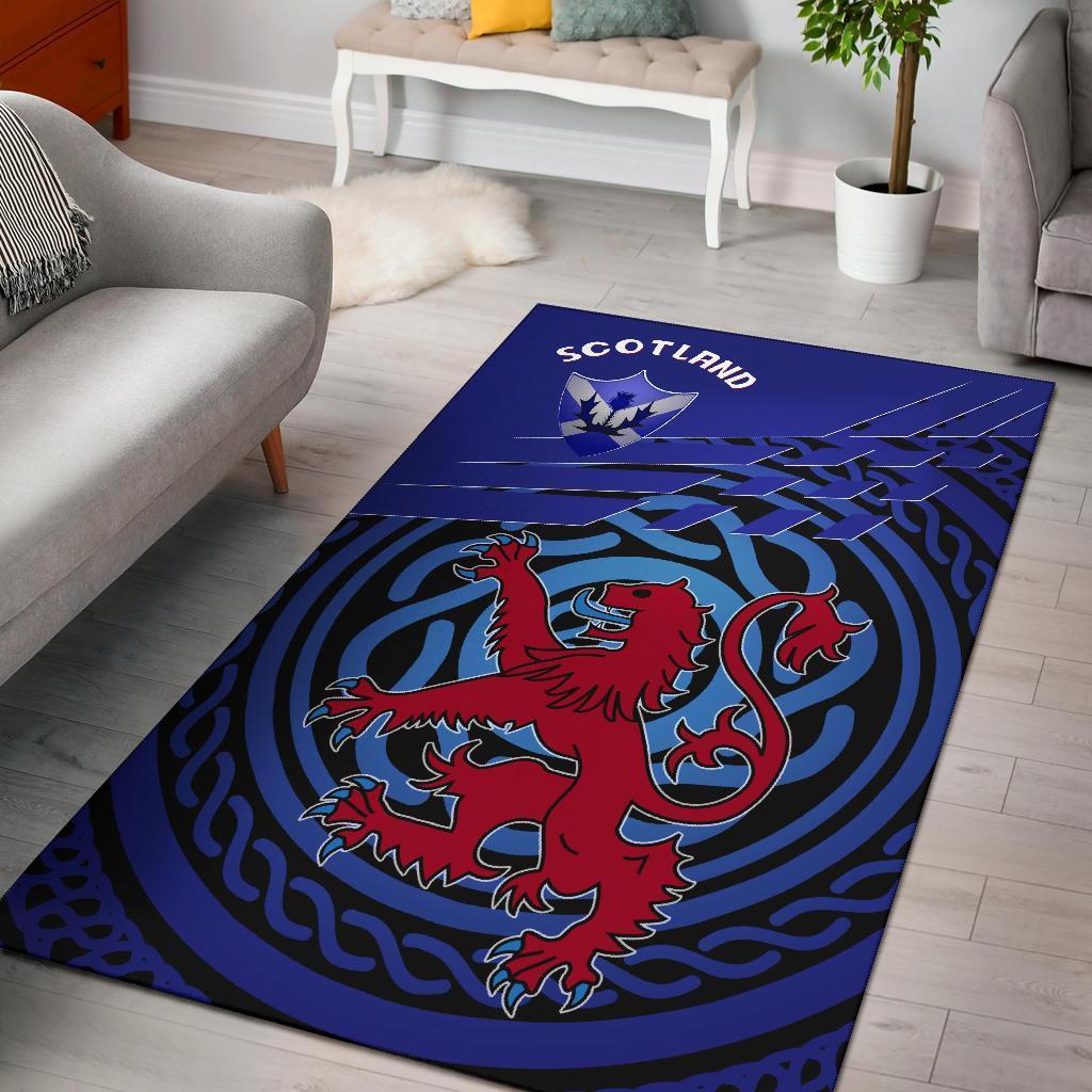 Scotland Area Rug - Scotland Symbol With Celtic Patterns - Vibe Hoodie Shop