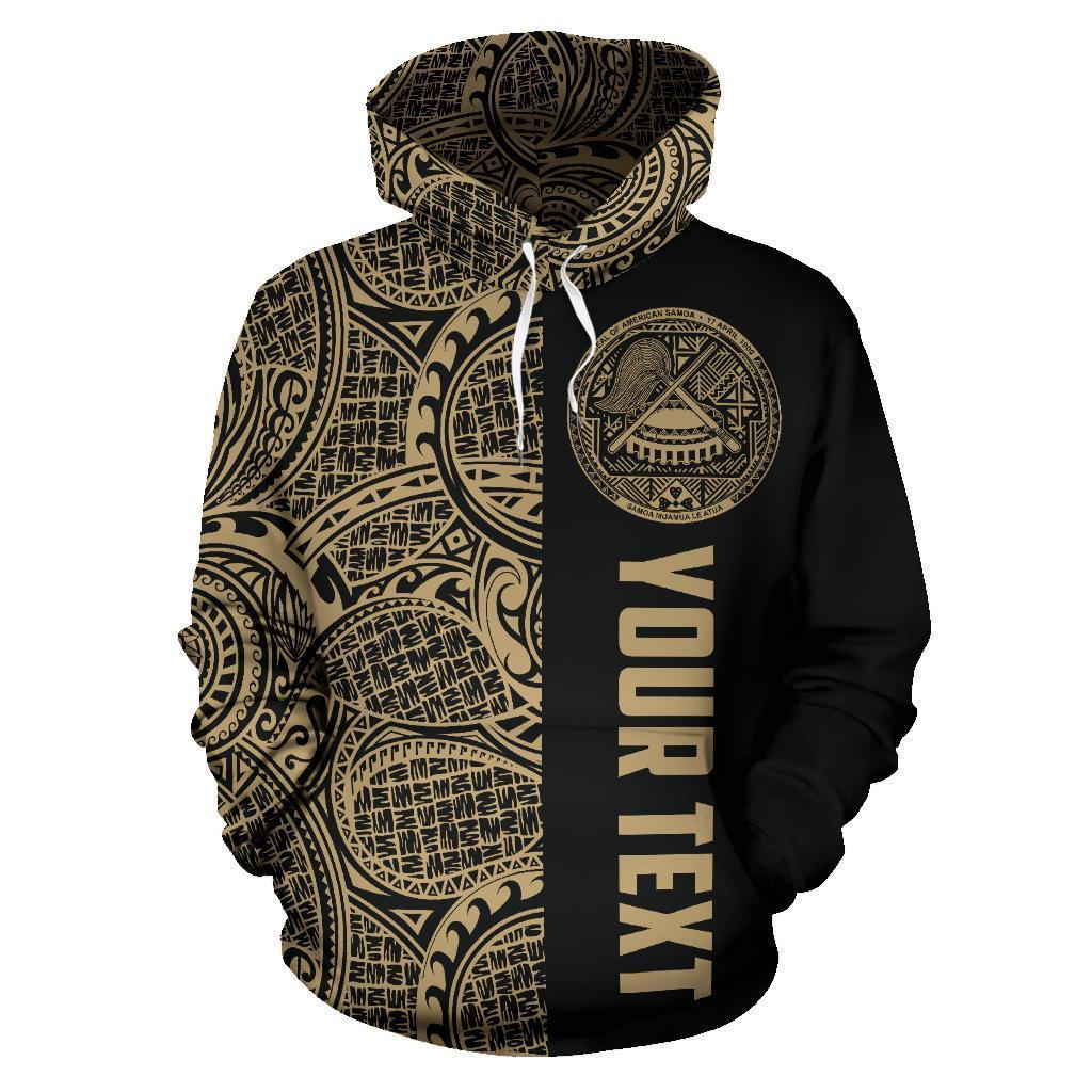 American Samoa All Over Hoodie Polynesian Half Style (Custom) - Vibe Hoodie Shop