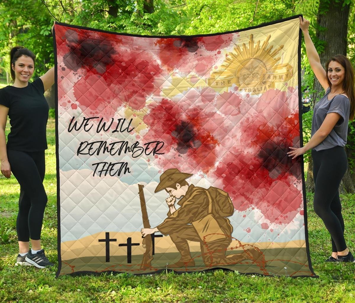 ANZAC Day Premium Quilt - We Will Remember Them - Vibe Hoodie Shop