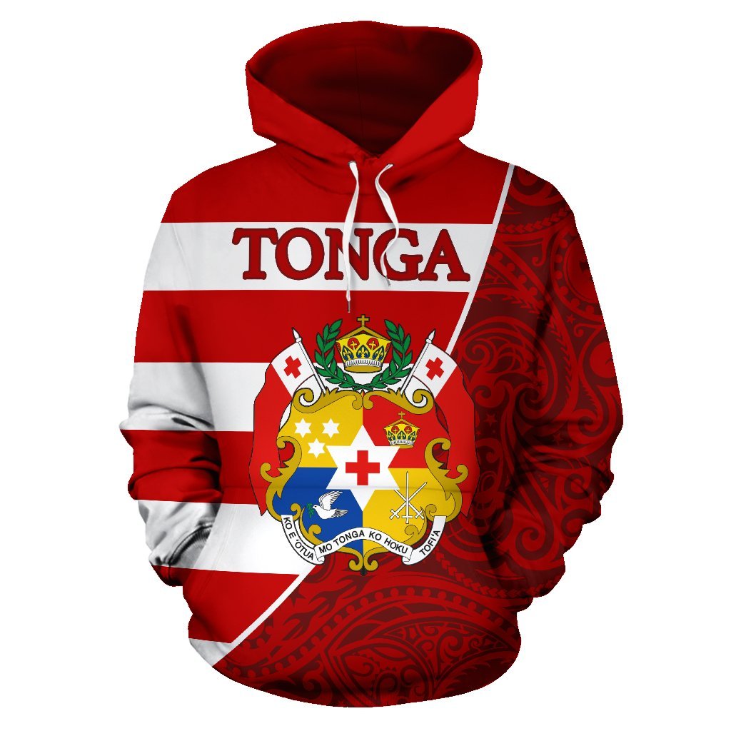 Tonga Hoodie Poly Coat Of Arms - Vibe Hoodie Shop