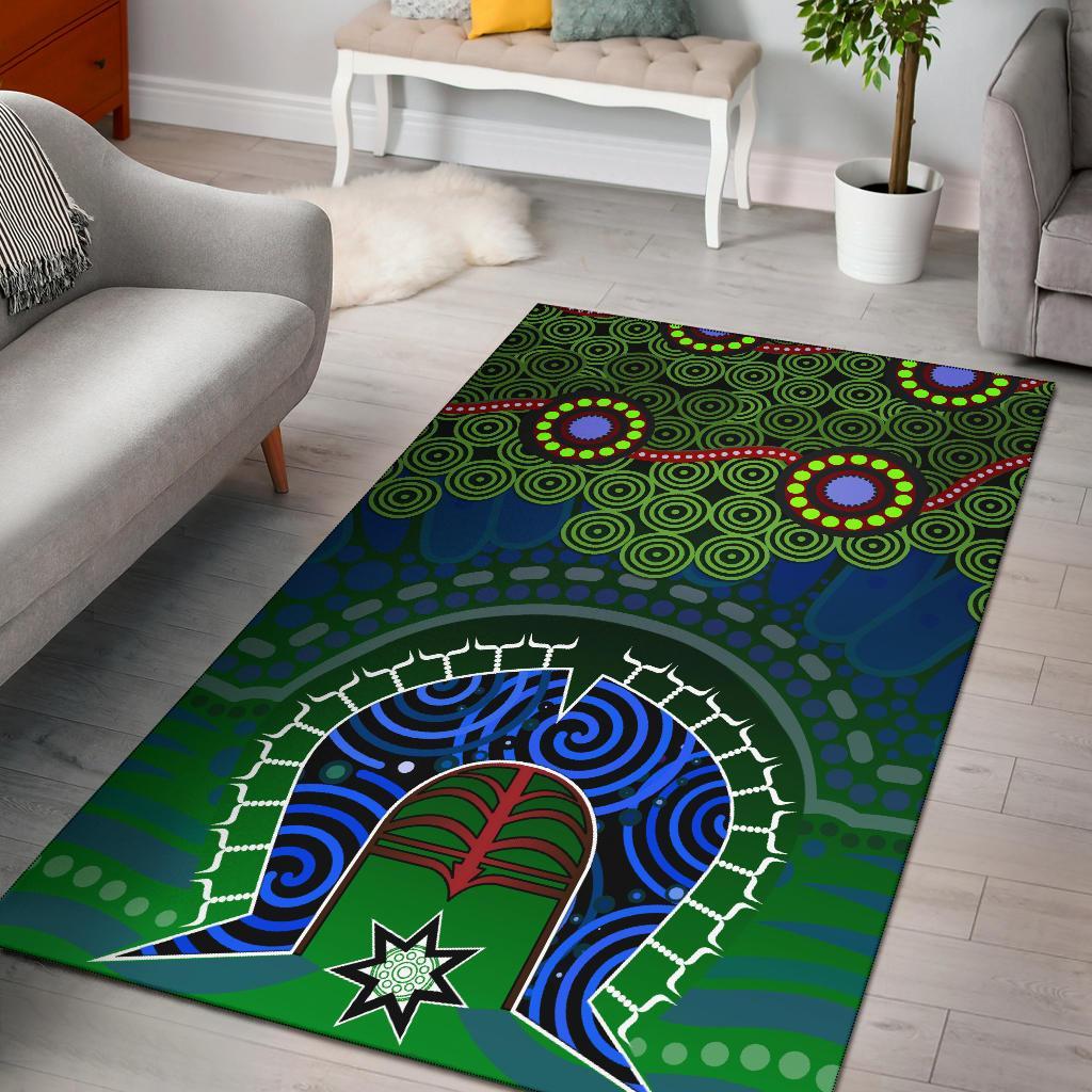 Torres Strait Area Rug - Dhari And Dot Patterns - Vibe Hoodie Shop