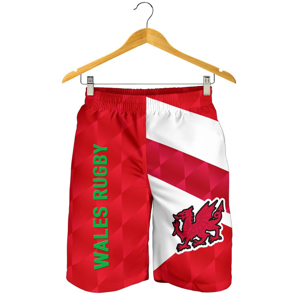 Wales Rugby Men Shorts Sporty Style - Vibe Hoodie Shop