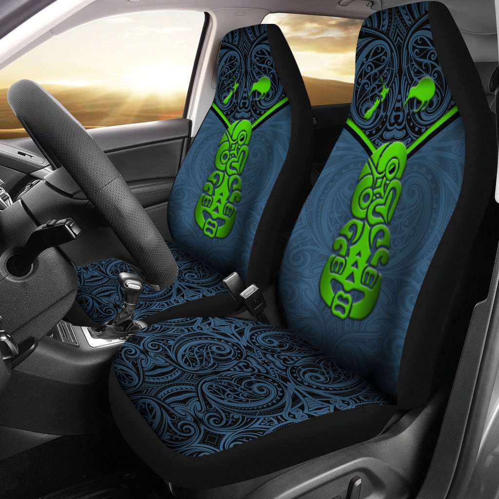New Zealand Maori Rugby Car Seat Covers Pride Version - Navy - Vibe Hoodie Shop