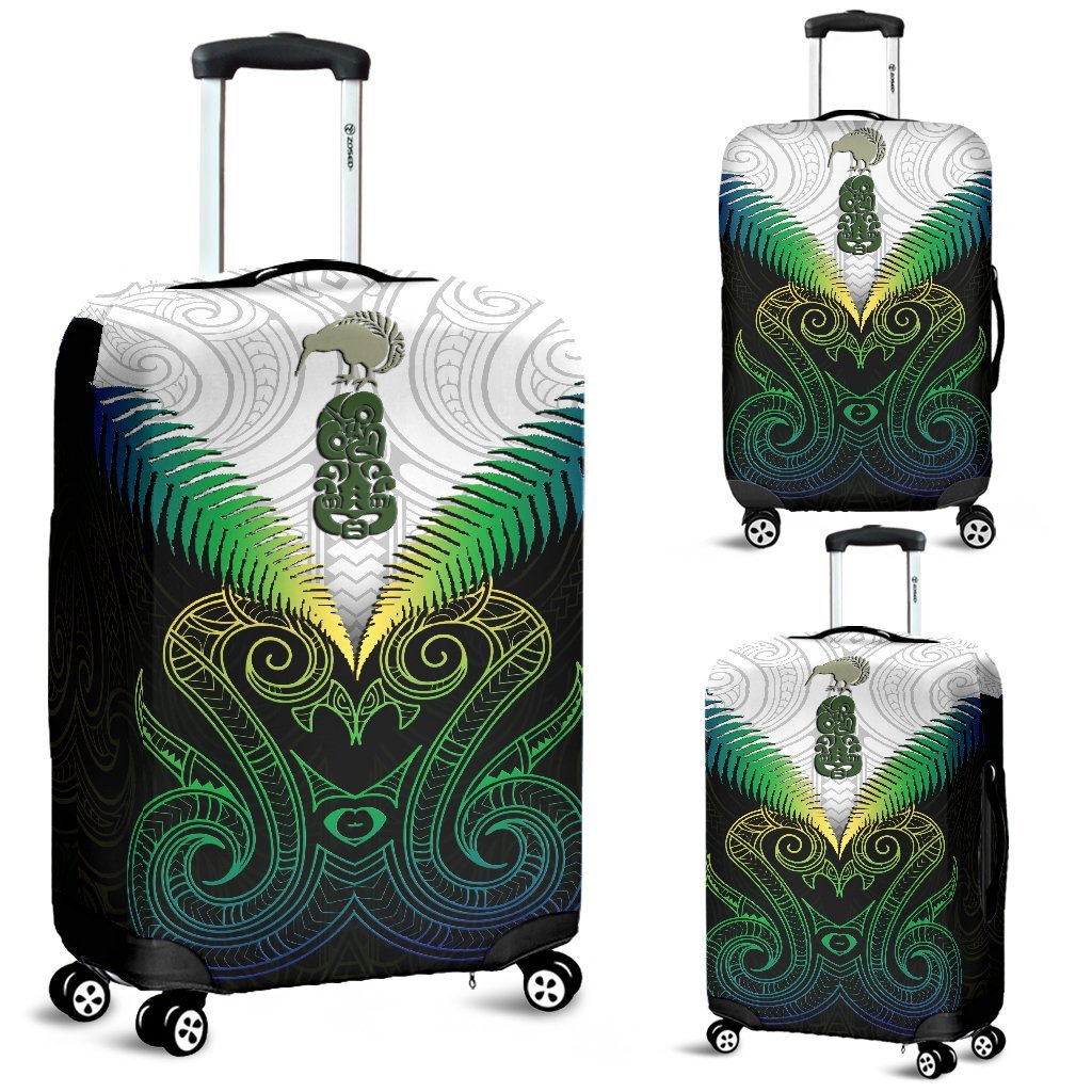 Maori Manaia New Zealand Luggage Covers Rasta - Vibe Hoodie Shop