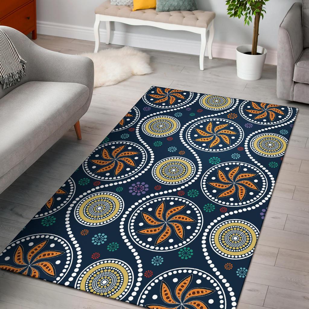 Aboriginal Area Rug - Indigenous Patterns Ver06 - Vibe Hoodie Shop