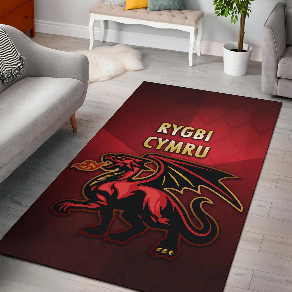 Wales Rugby Area Rug Simple Style - Vibe Hoodie Shop