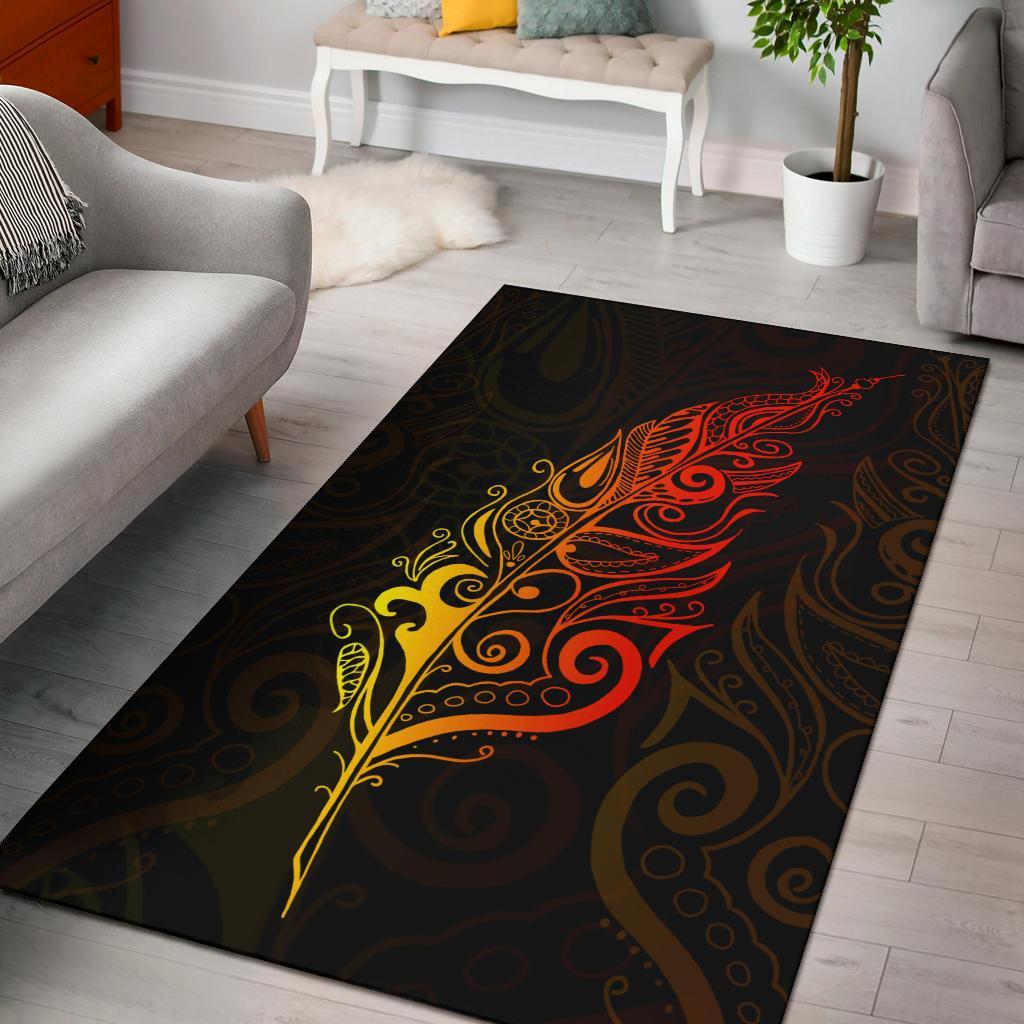 Light Silver Fern Area Rug, Sunset Vibe - Vibe Hoodie Shop