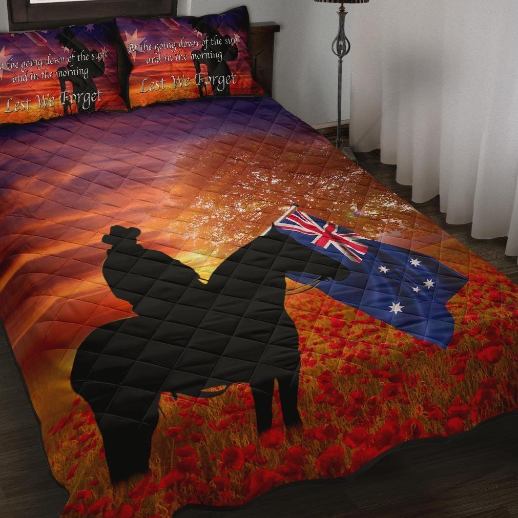 ANZAC Day 2021 Quilt Bed Set - Lest We Forget - Vibe Hoodie Shop
