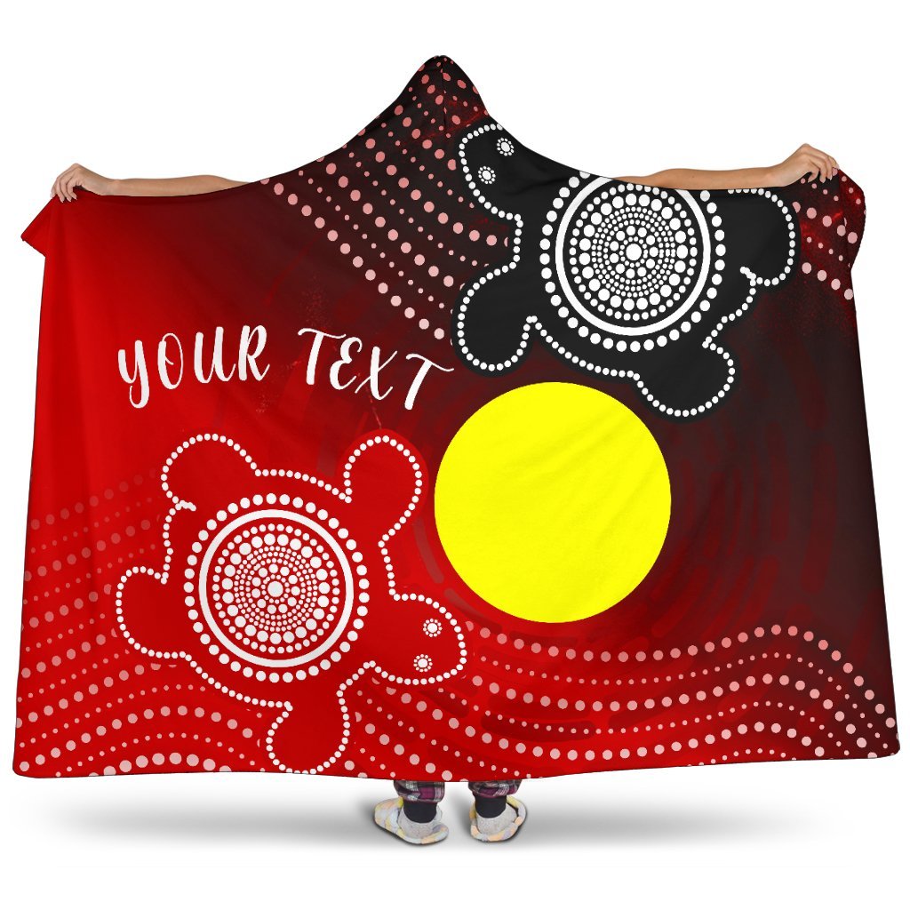custom-aboriginal-hooded-blanket-indigenous-circle-dot-painting-style
