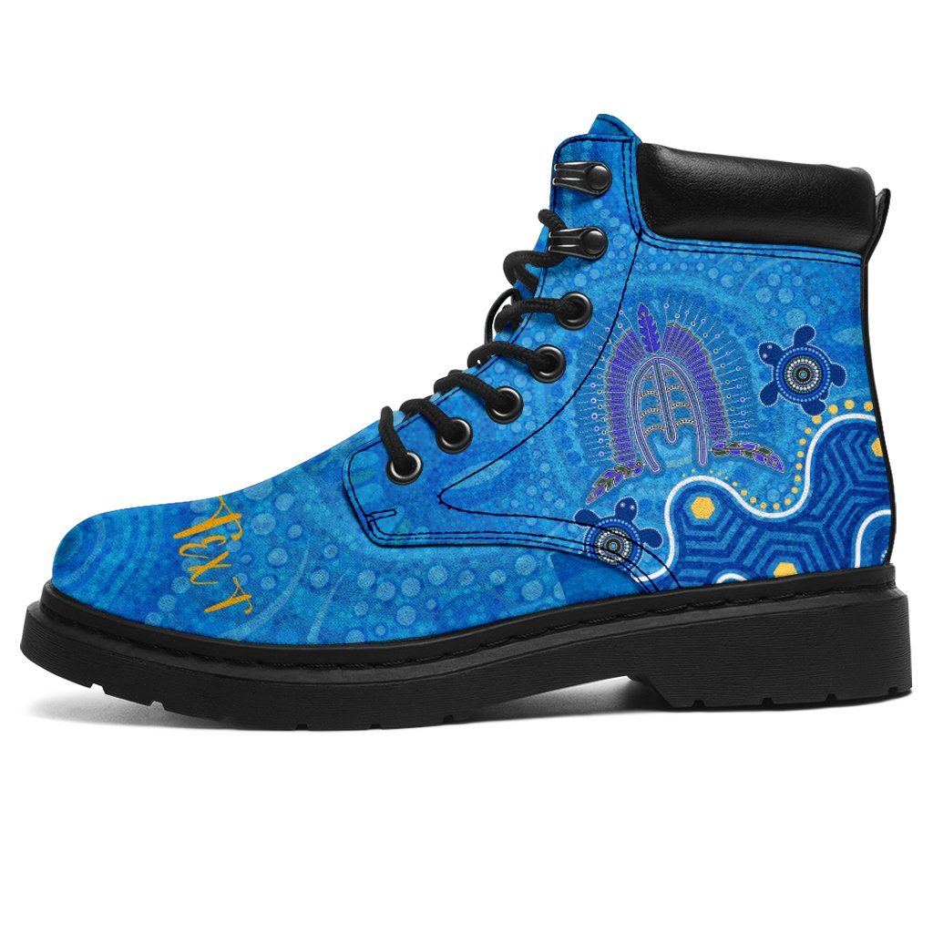 torres-strait-personalised-all-season-boots-dhari-and-turtle