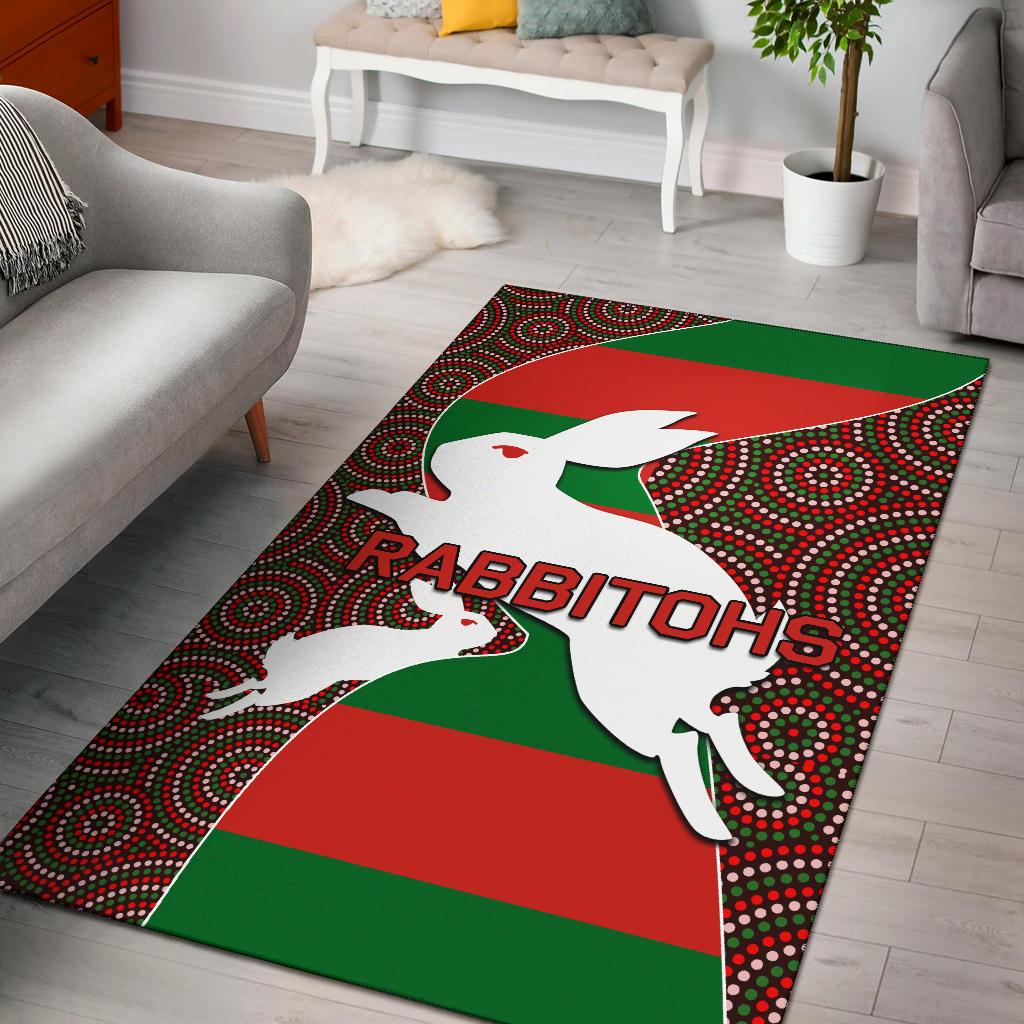 Rabbitohs Area Rug - Vibe Hoodie Shop