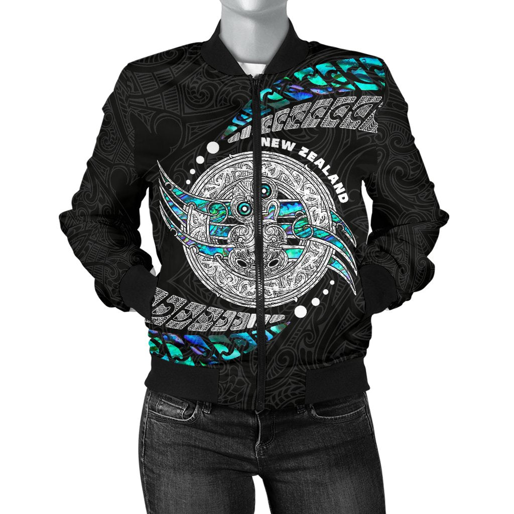 Maori New Zealand Women's Bomber Jacket Hei Tiki Sport Style - Vibe Hoodie Shop