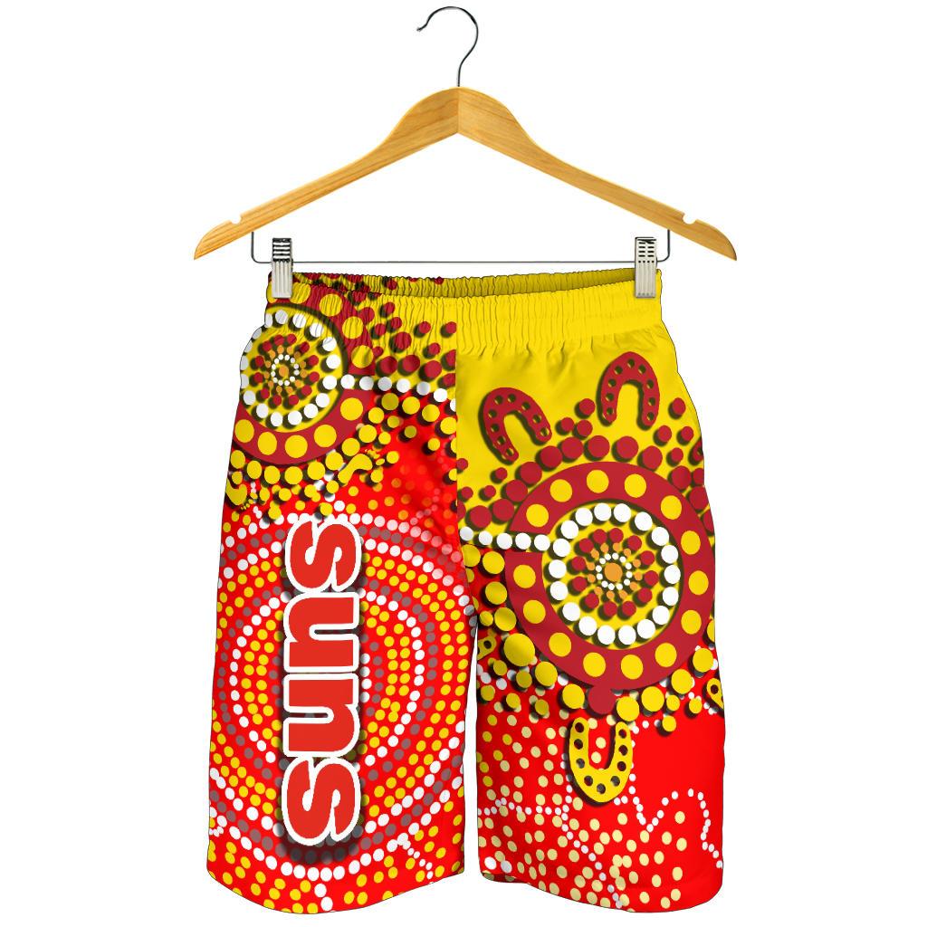 Gold Coast All Over Print Men's Shorts Suns Aboriginal - Vibe Hoodie Shop