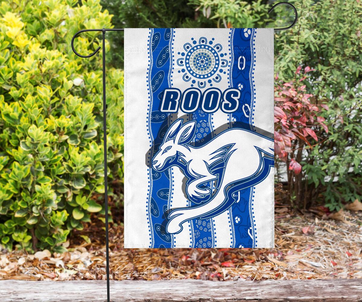 Melbourne Kangaroos Flag Indigenous North - Roos White - Vibe Hoodie Shop