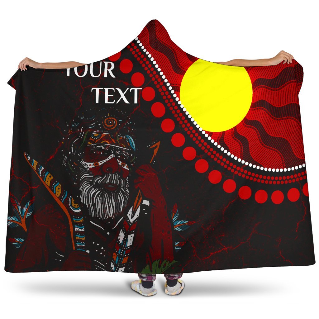 custom-aboriginal-hooded-blanket-indigenous-people-and-sun