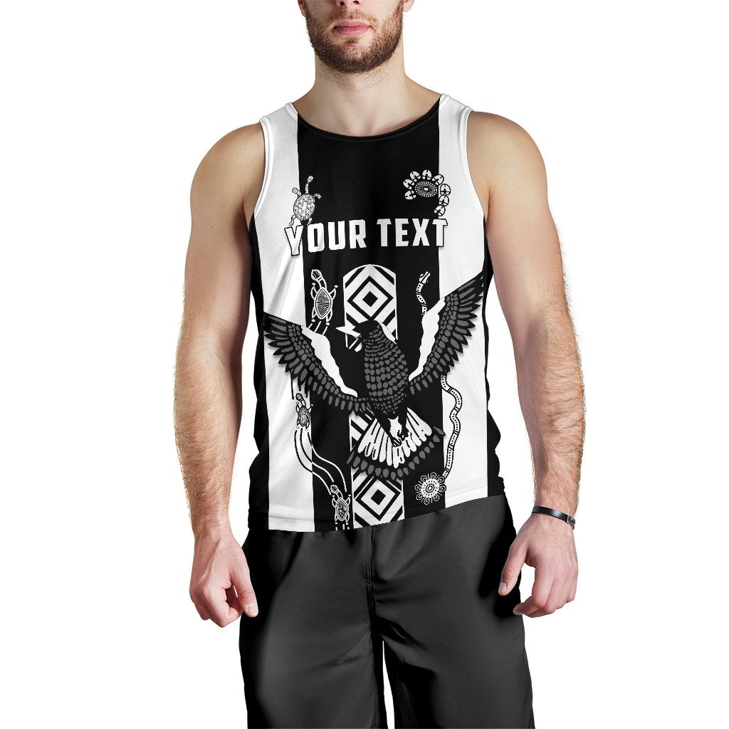 (Custom Personalised) Pies Indigenous Men's Tank Top Collingwood - Vibe Hoodie Shop