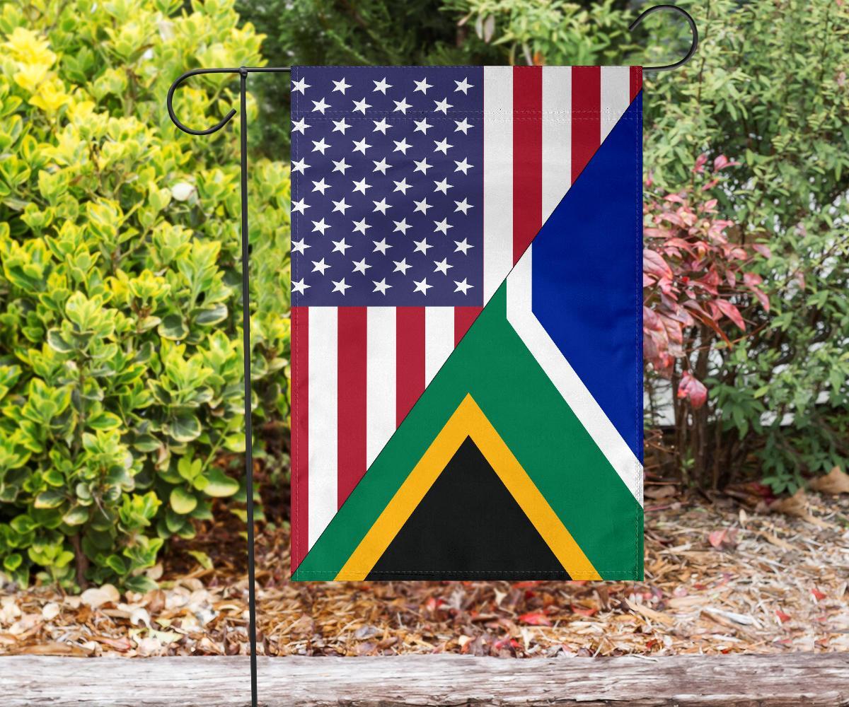 US Flag with South Africa Flag - Vibe Hoodie Shop