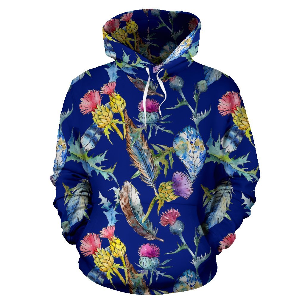 Scotland Hoodie - Violet Thistle - Vibe Hoodie Shop