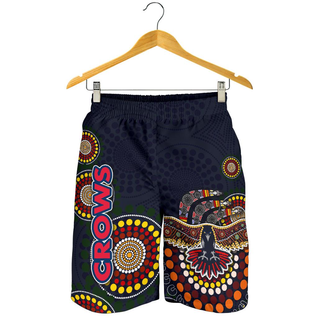 Adelaide Men Shorts Indigenous Crows - Vibe Hoodie Shop