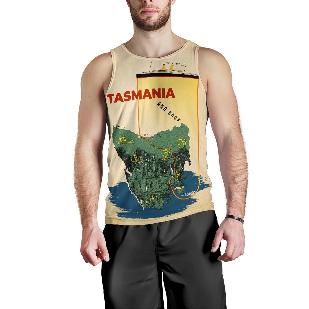 Australia Men Tank Top - Tasmania Mens Tank - Vibe Hoodie Shop