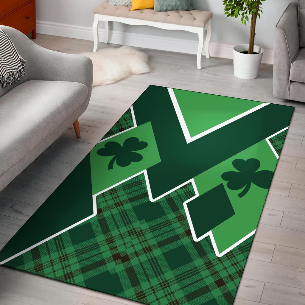 St. Patrick Day Ireland Area Rug Set Shamrock - Vibe Hoodie Shop