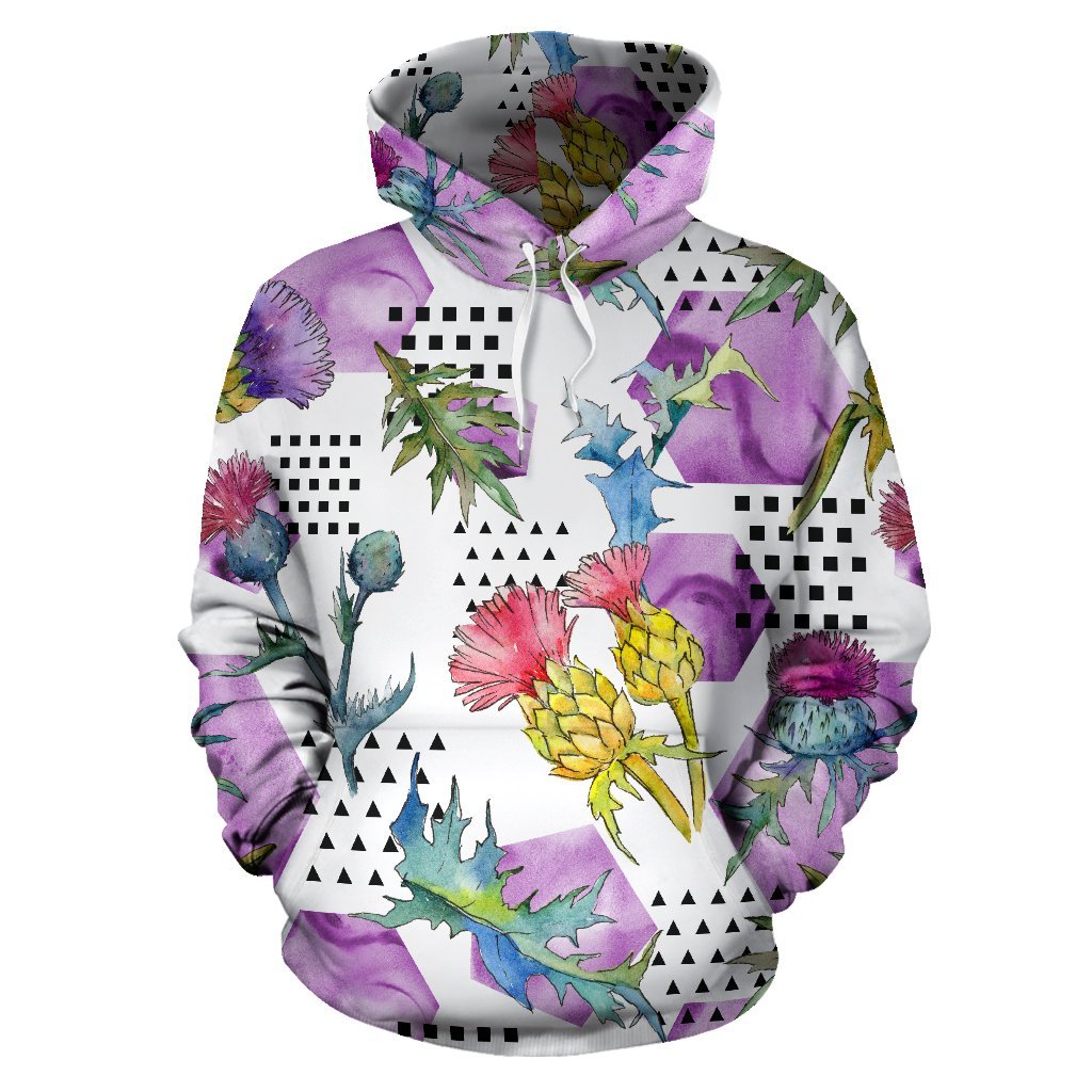 Scotland Hoodie - White Thistle - Vibe Hoodie Shop