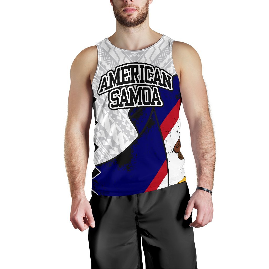 American Samoa Special White Men's Tank Top - Vibe Hoodie Shop