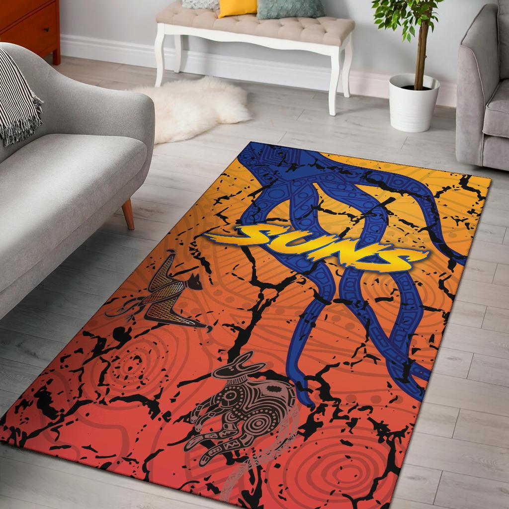 Gold Coast Zip Area Rug Suns Origin Indigenous - Vibe Hoodie Shop